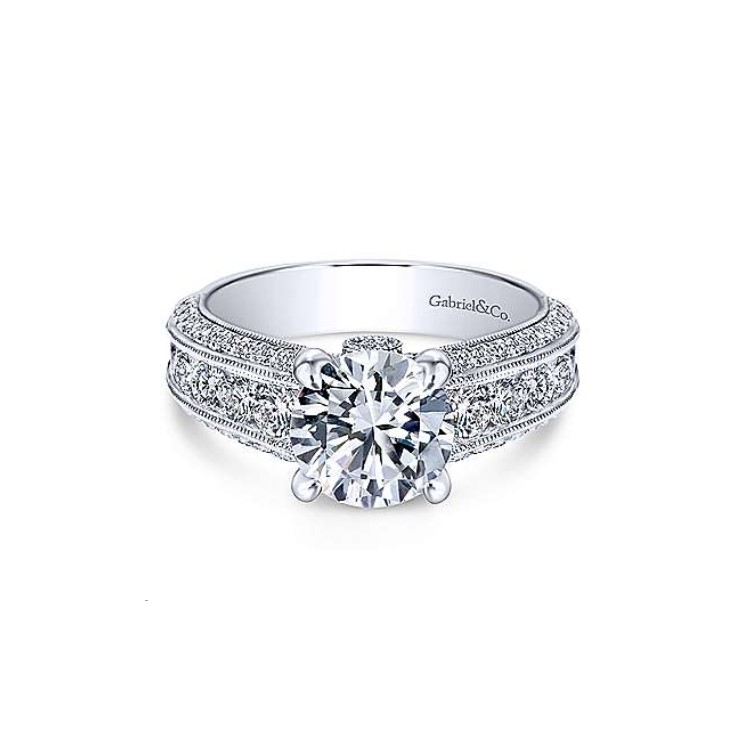 Diamond Semi-mount Engagement Ring