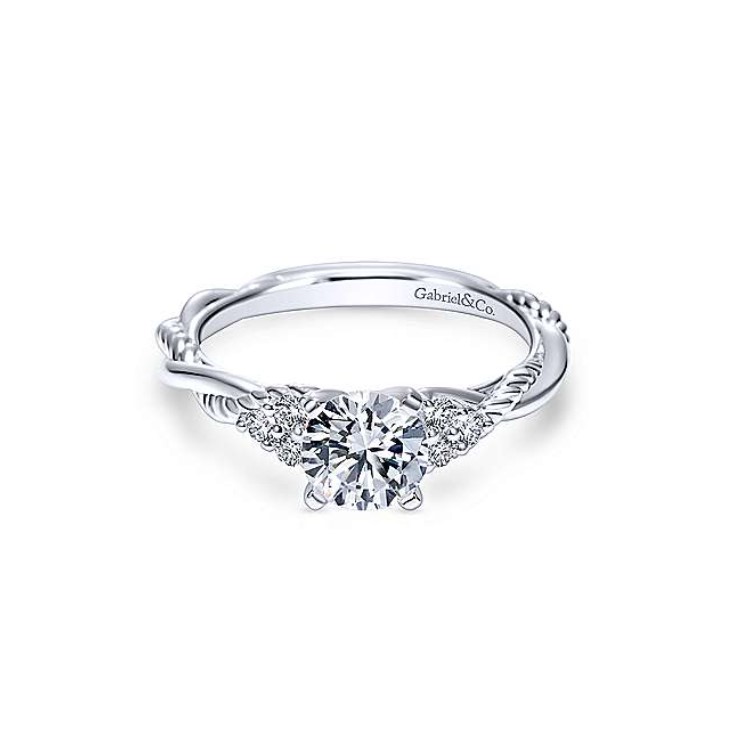 Diamond Semi-mount Engagement Ring