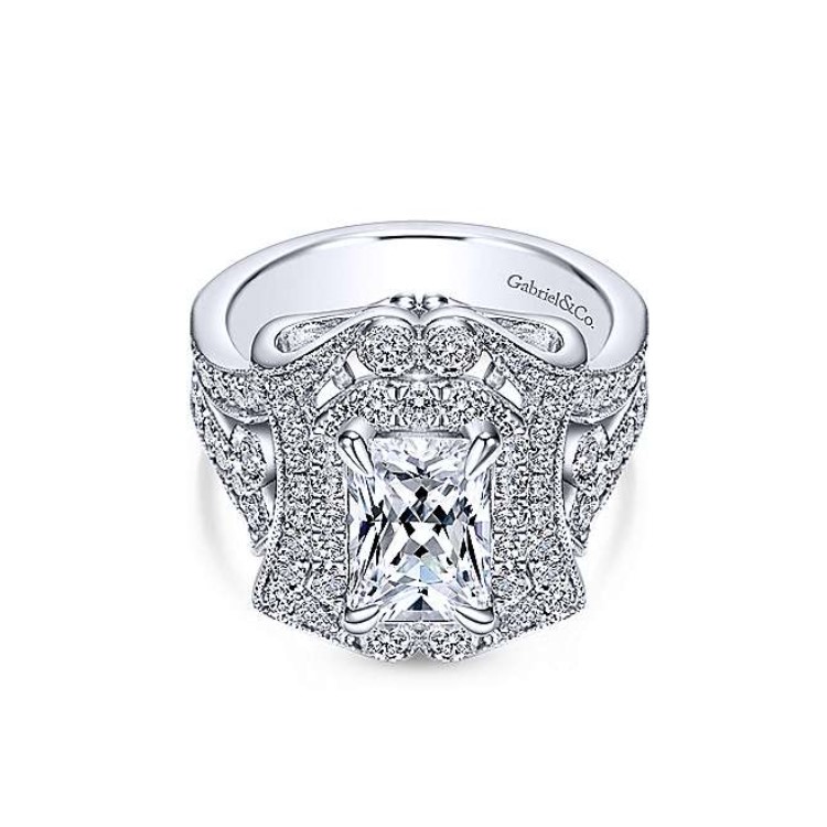 Diamond Semi-mount Engagement Ring