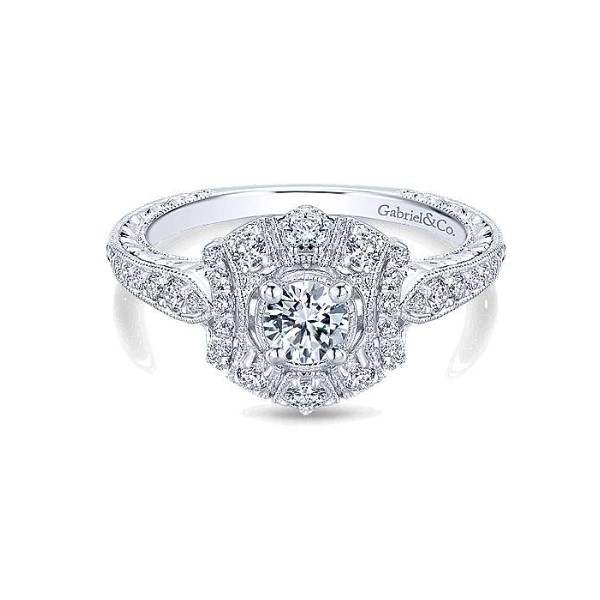 Diamond Semi-mount Engagement Ring