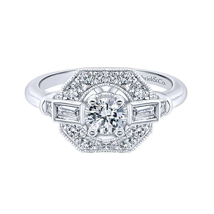 Diamond Semi-mount Engagement Ring