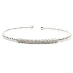 White Gold Diamond Bangle