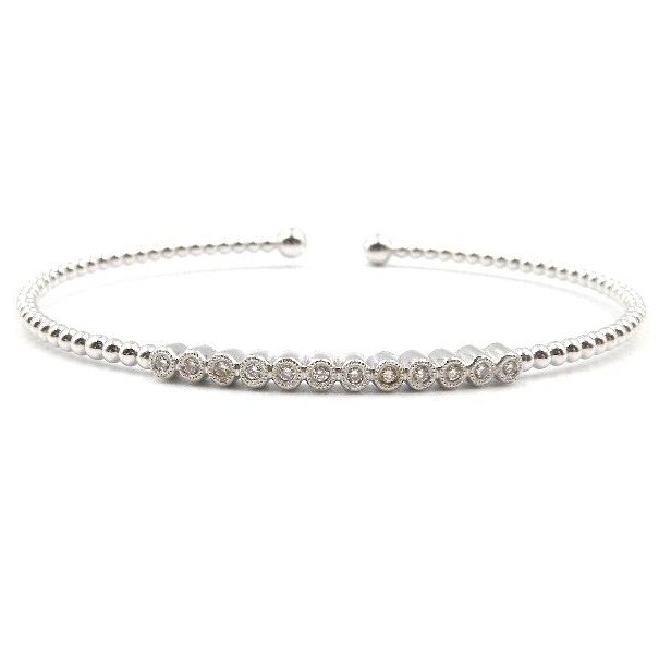 White Gold Diamond Bangle