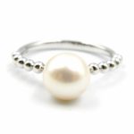 White Gold Pearl Ring