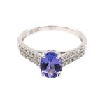 White Gold Tanzanite Ring