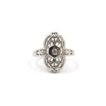 14K White Gold Diamond Fashion Ring