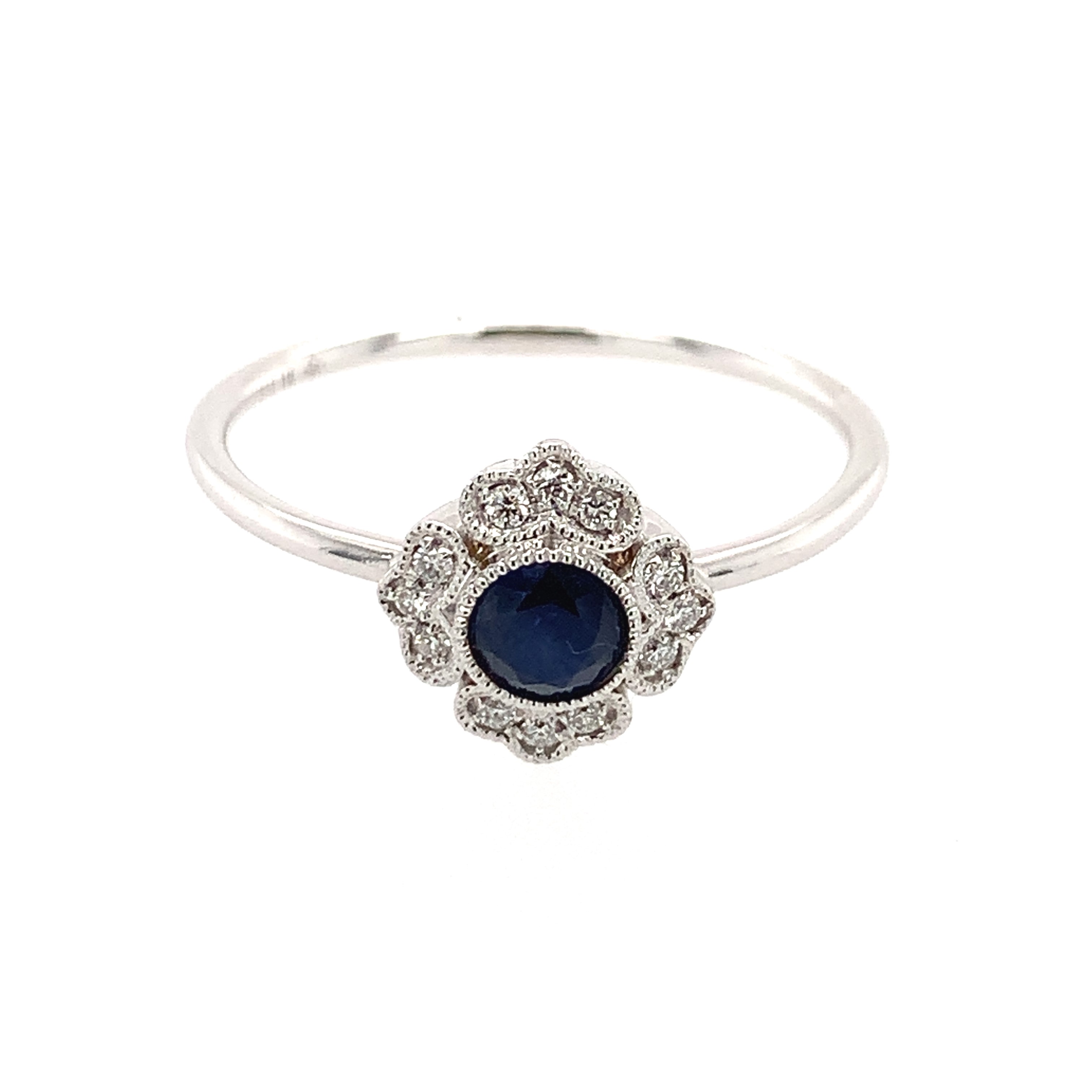 White Gold Sapphire Ring