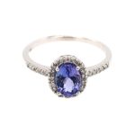 White Gold Tanzanite Ring