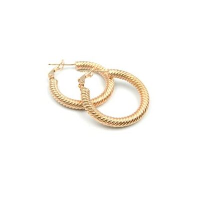 Rose Gold Hoop Earrings