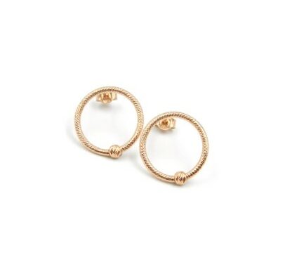 Rose Gold Open Circle Earrings