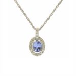 White Gold Tanzanite Pendant