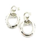 Sterling Silver Interlocked Earrings