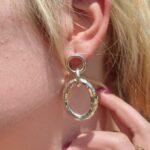 Sterling Silver Interlocked Earrings