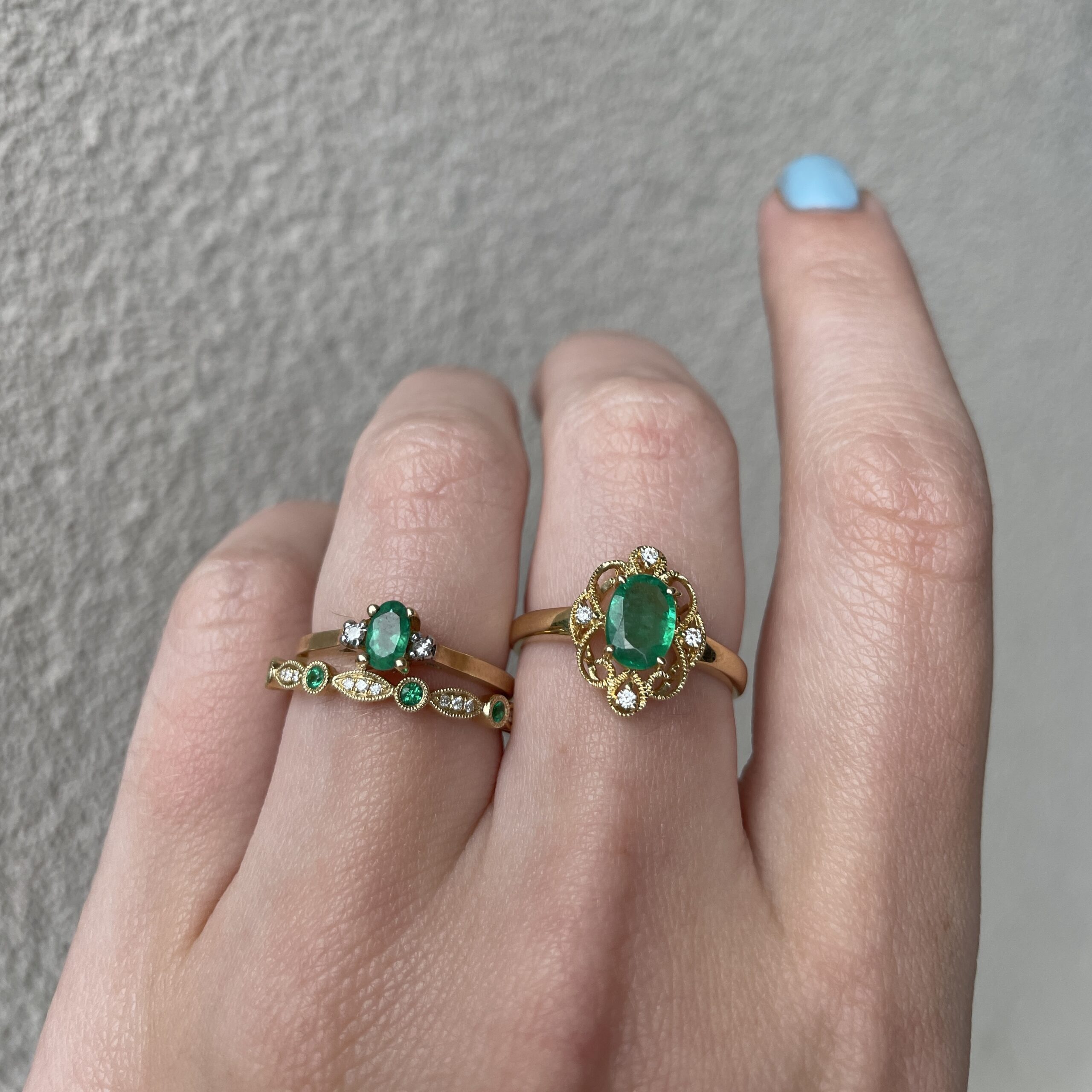 Yellow Gold Emerald Ring