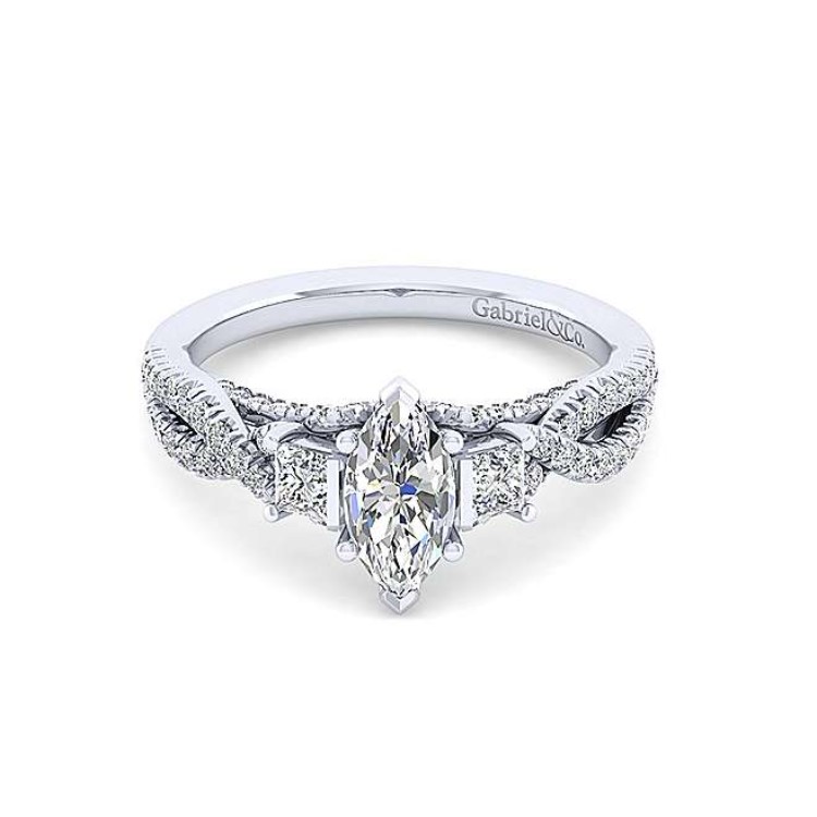 Diamond Semi-Mount Engagement Ring