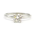 Estate: White Gold Diamond Engagement Ring