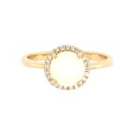 Yellow Gold Opal Ring