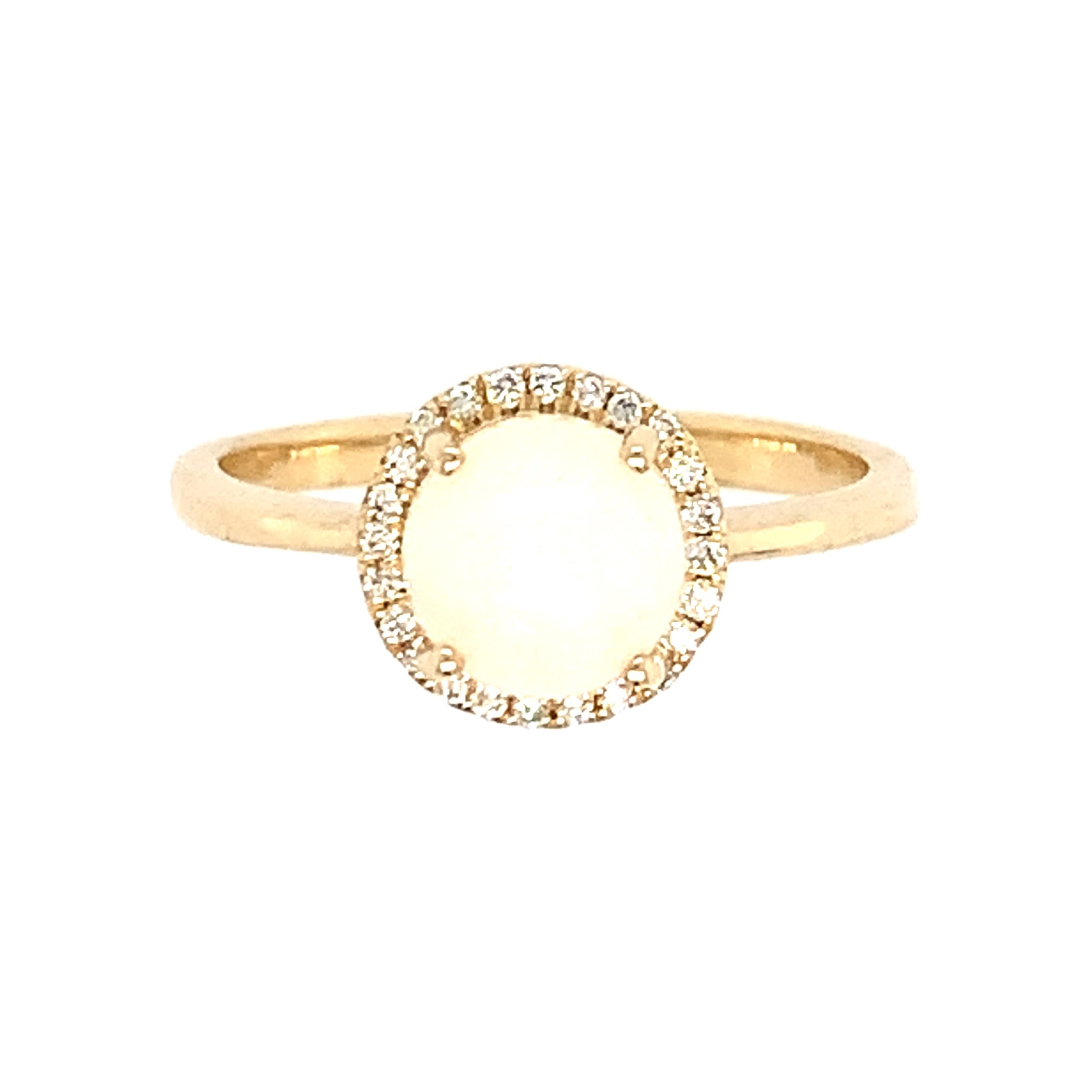 Yellow Gold Opal Ring