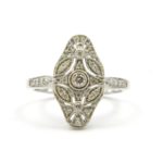 White Gold Diamond Fashion Ring