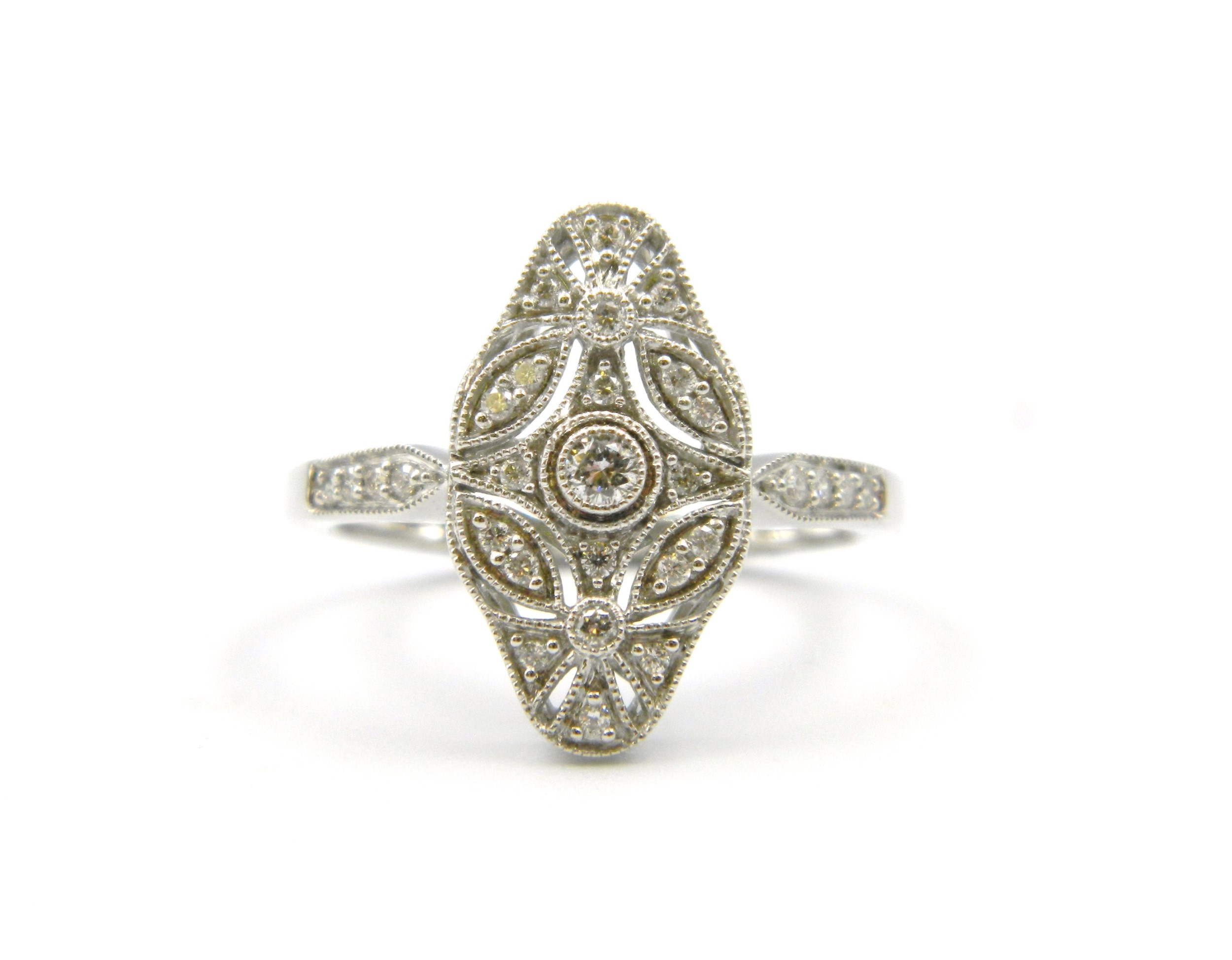 White Gold Diamond Fashion Ring