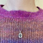 White Gold Aquamarine Pendant Necklace