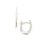 White Gold Diamond Hoop Earrings