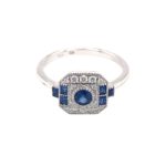 White Gold Sapphire Ring