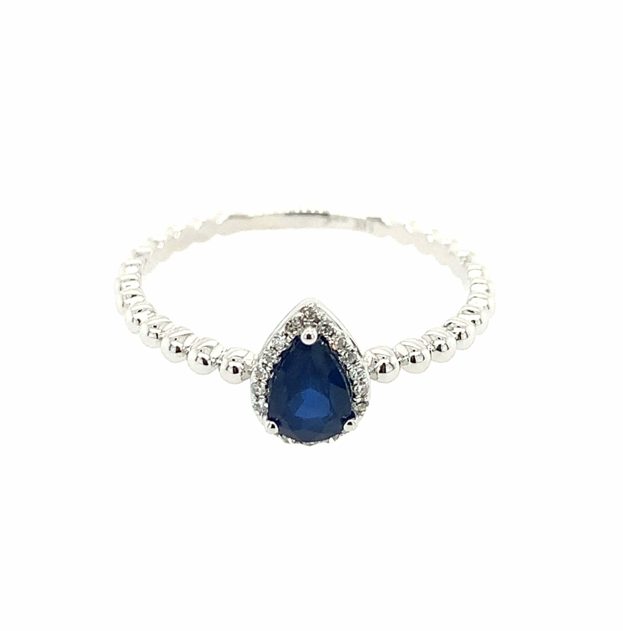 White Gold Sapphire Ring