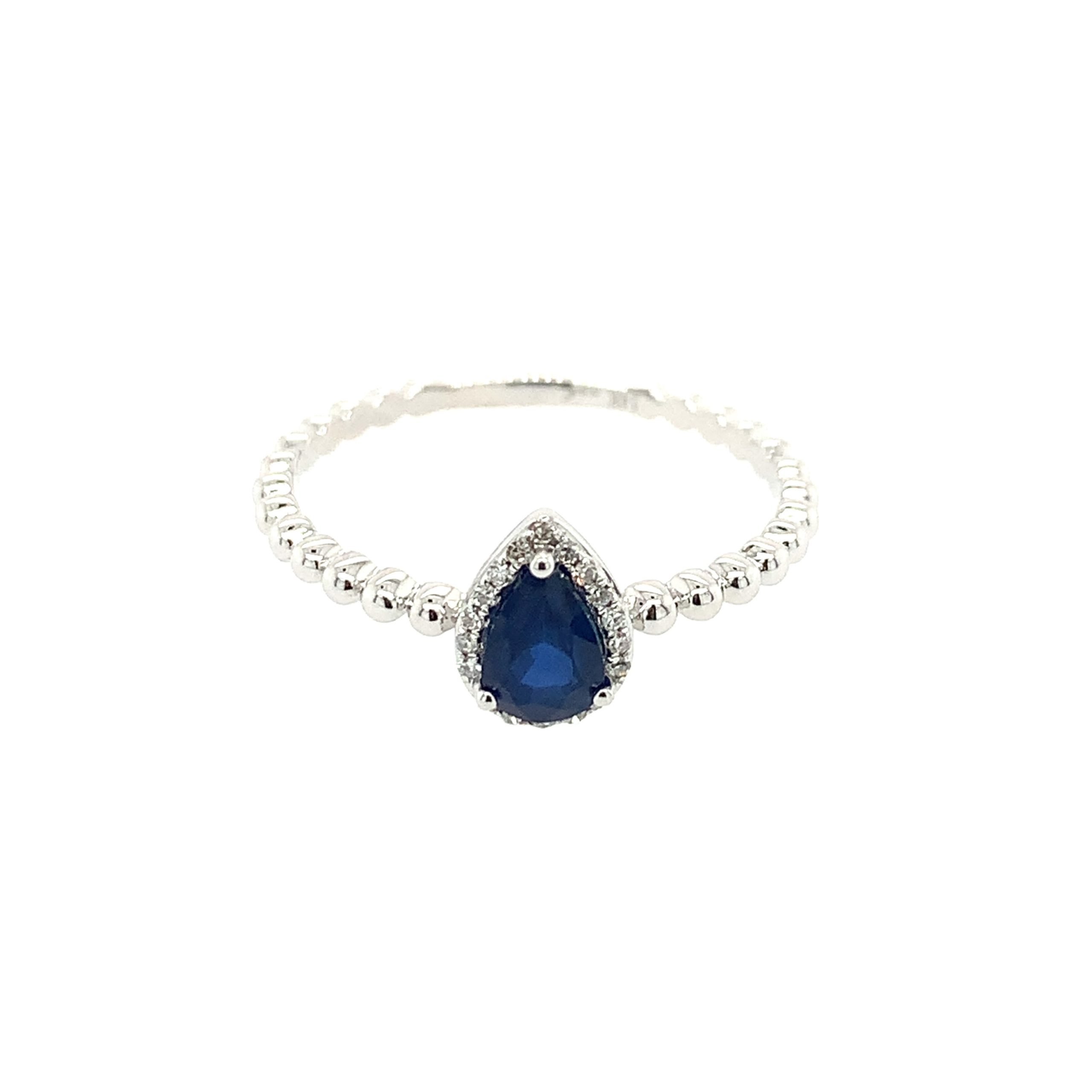 White Gold Sapphire Ring