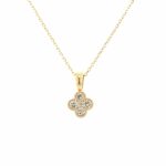 Yellow Gold Diamond Pendant Necklace