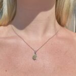 Sterling Silver Peridot Pendant Necklace