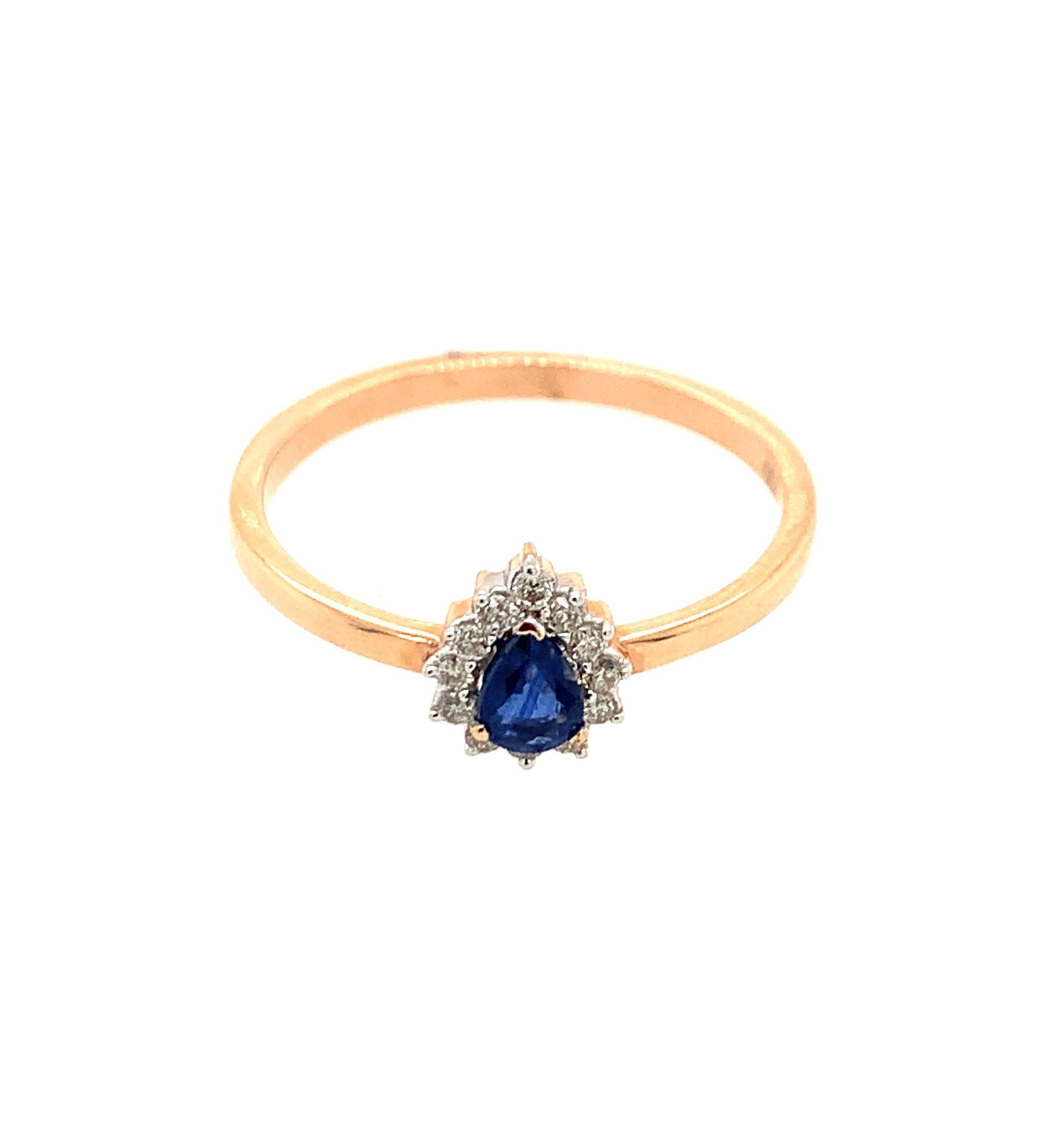 Rose Gold Sapphire Ring