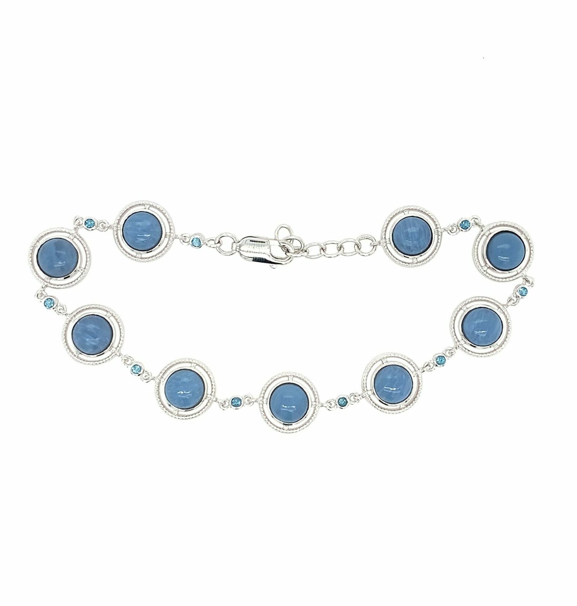 Sterling Silver Opal Bracelet