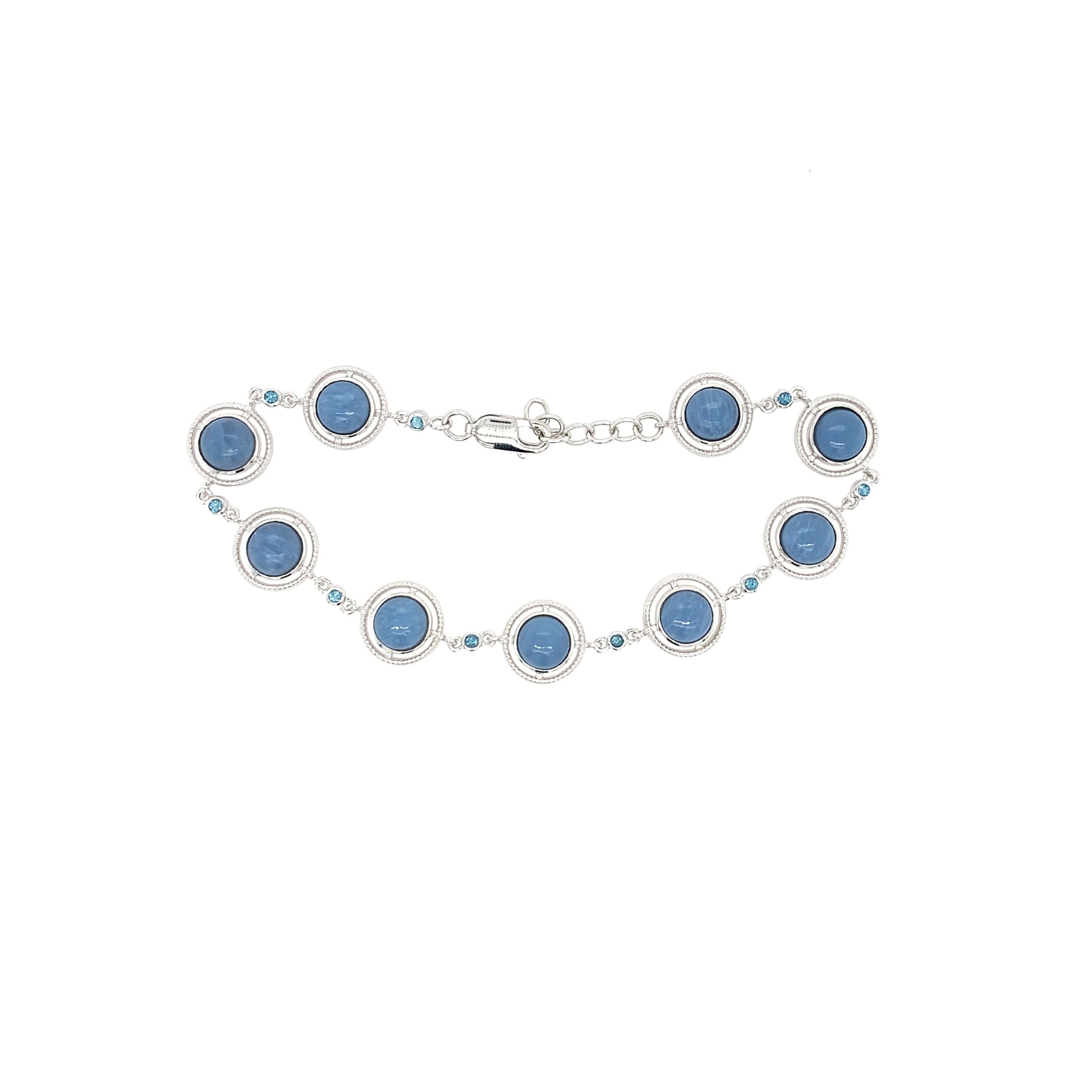 Sterling Silver Opal Bracelet