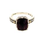 Sterling Silver Garnet Ring