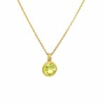 Yellow Gold Lemon Quartz Necklace