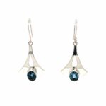 Sterling Silver Blue Topaz Earrings