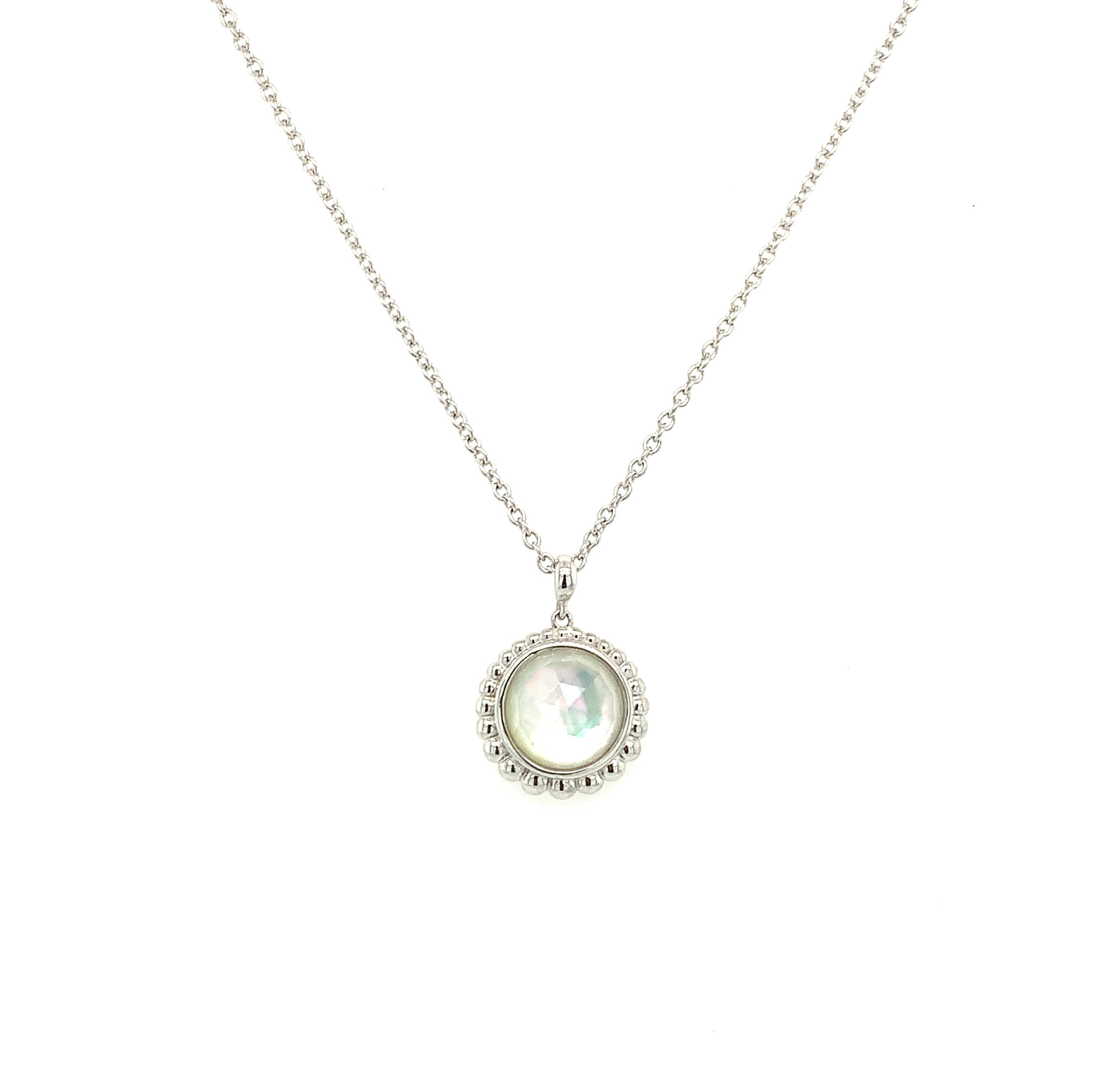 Sterling Silver Rock Crystal Necklace