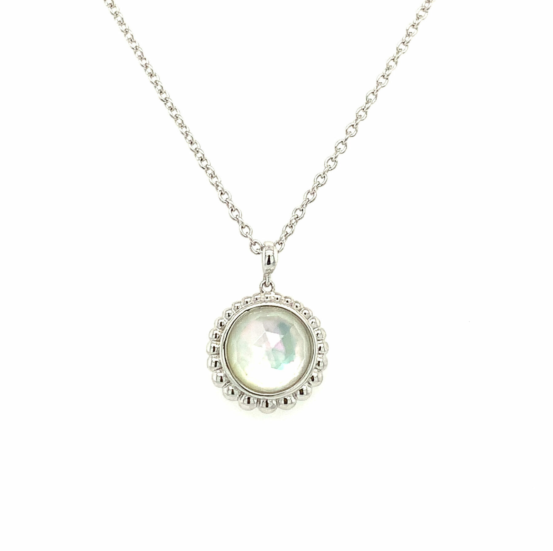 Sterling Silver Rock Crystal Necklace