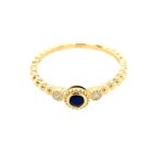 Yellow Gold Sapphire Ring