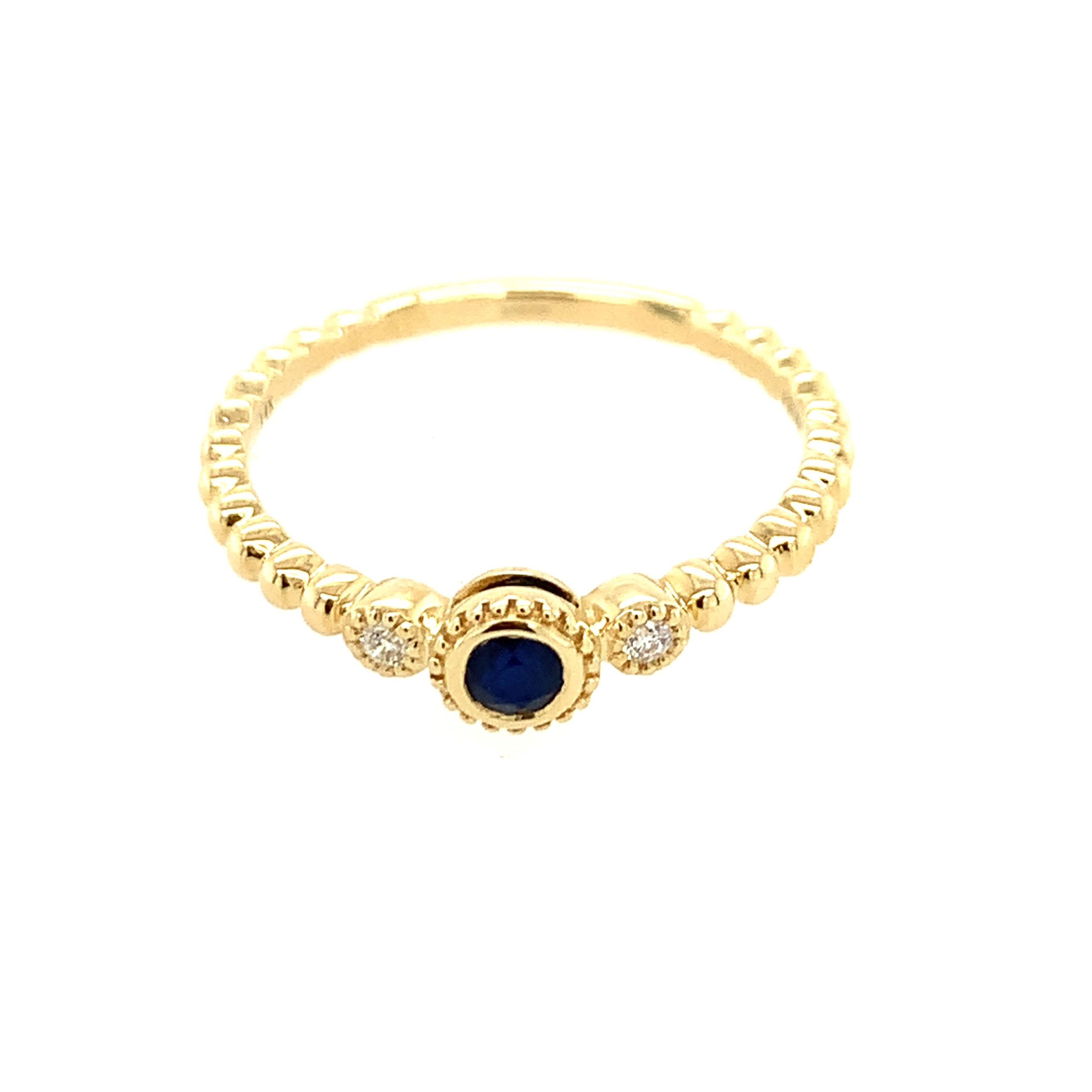 Yellow Gold Sapphire Ring