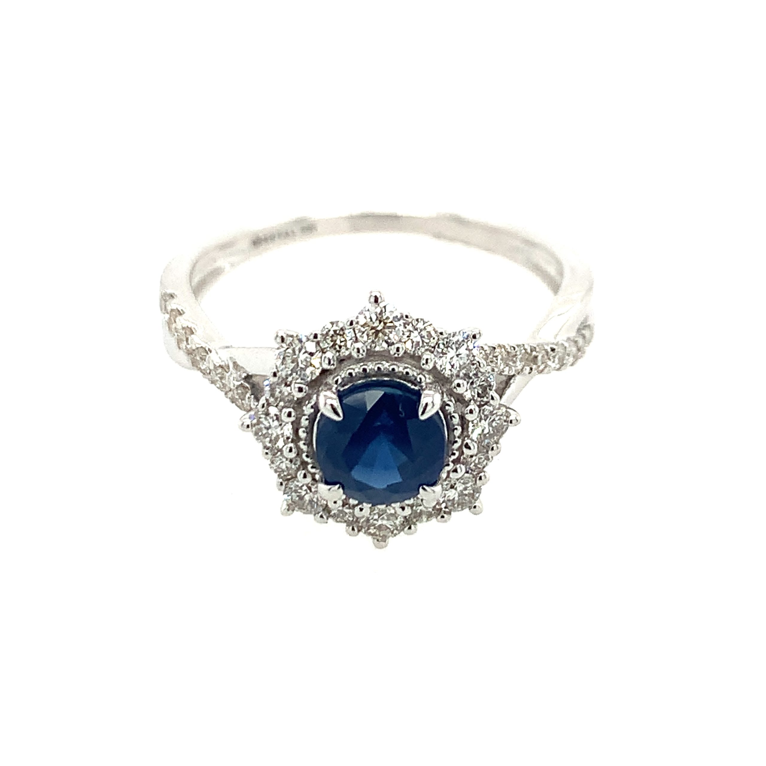 White Gold Sapphire Ring