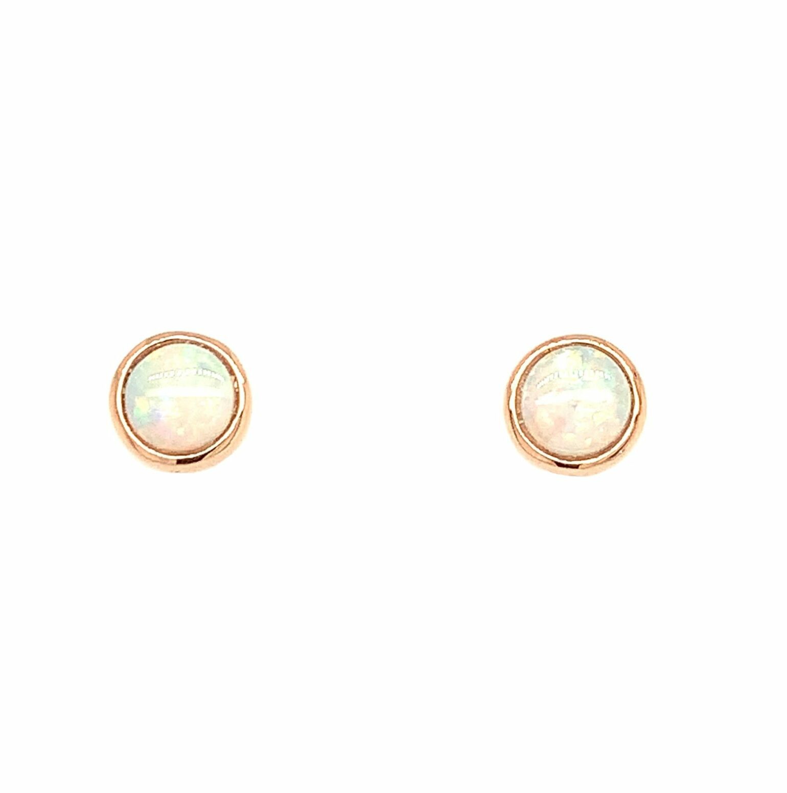 Rose Gold Opal Earrings