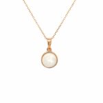 Rose Gold Opal Necklace