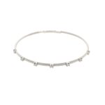 White Gold Diamond Bangle