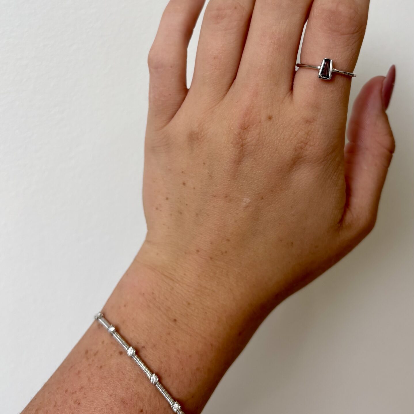 White Gold Diamond Bangle