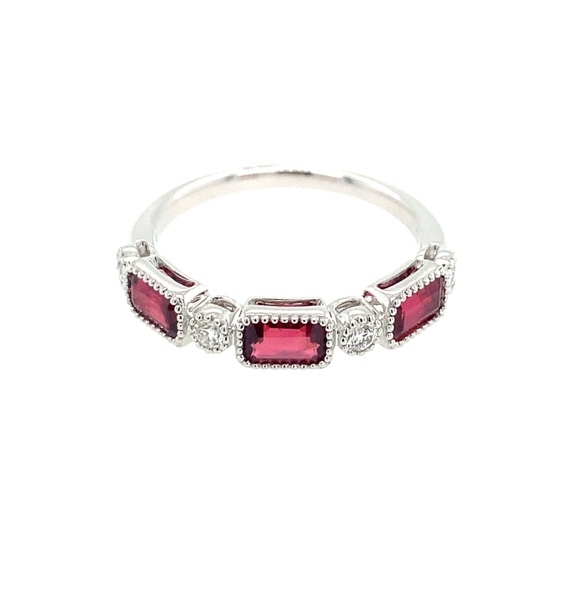 White Gold Ruby Band