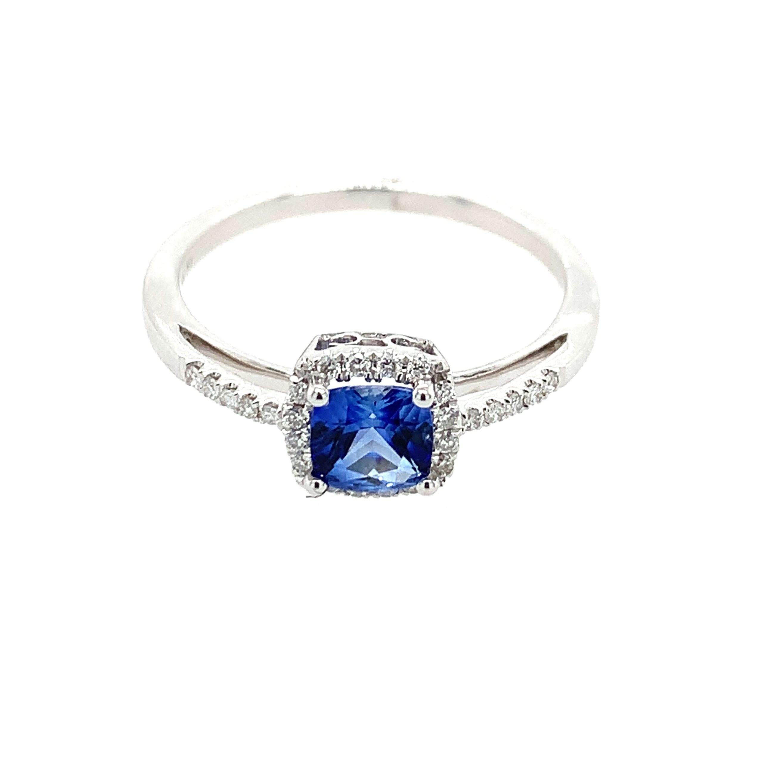 White Gold Sapphire Ring