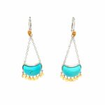 Sterling Silver Turquoise Dangle Earrings