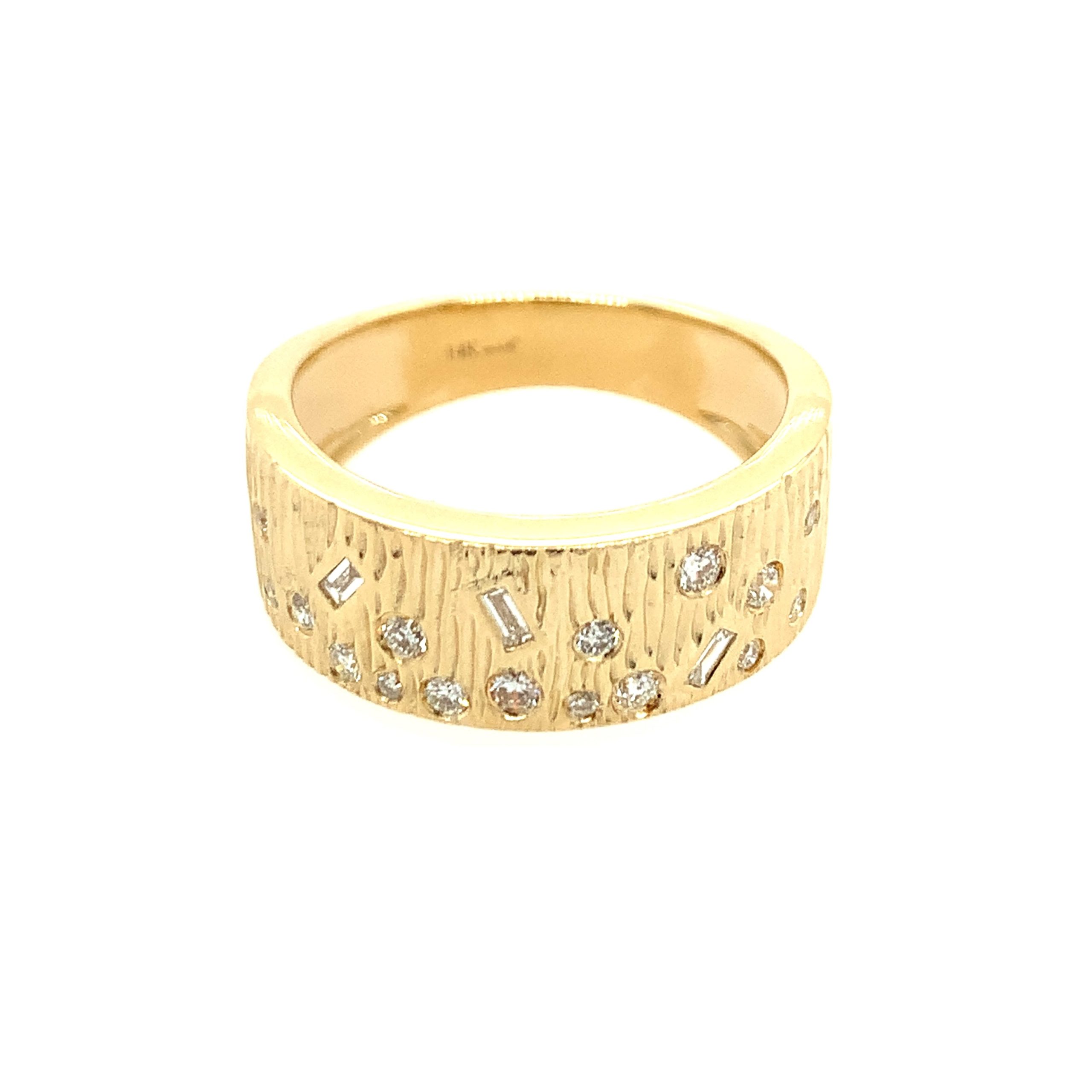 Yellow Gold Diamond Fashion Band